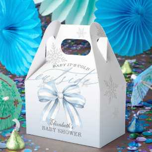 Ballotins Blue Bow Baby Son Froid À L'Extérieur Baby shower 