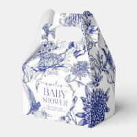 Blue Chinoiserie Victorian Floral baby shower