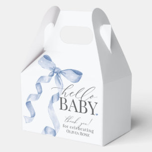 Ballotins Blue Coquette Bow Girl Baby shower cadeau