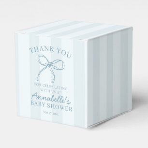 Ballotins Blue Coquette Bow Pastel Baby shower Dessert