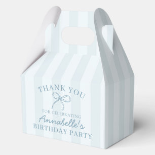 Ballotins Blue Coquette Bow Pastel Fête d'Anniversaire Desse