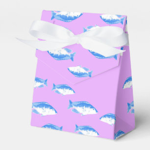 Ballotins Blue fish on lilac