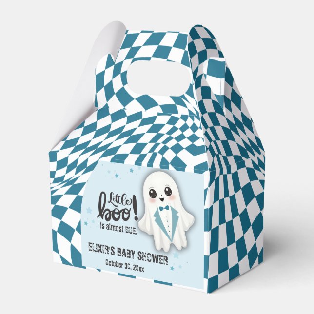 Ballotins Blue Ghost Little Boo est presque dû Baby shower (Verso)