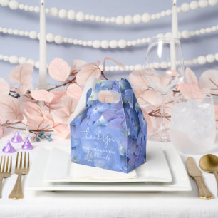 Ballotins Blue Hydrangea Petals Mariages Noms personnalisés