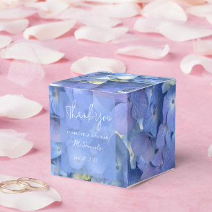 Ballotins Blue Hydrangea Petals Mariages Noms personnalisés