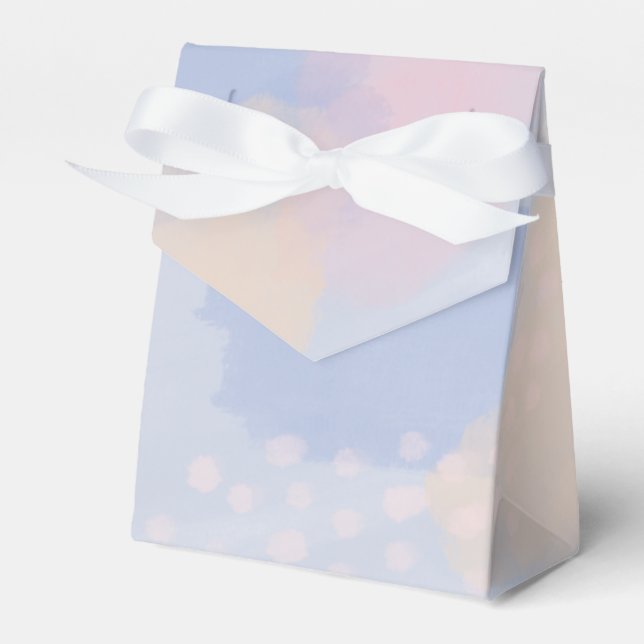 Ballotins Blue Pastel Abstrait Art Moderne (Verso)