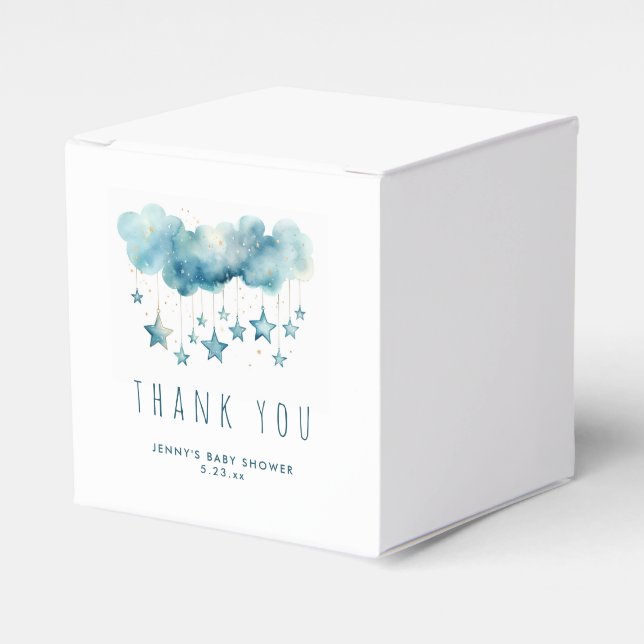 Ballotins Blue starry sky and fluffy clouds thank you (Verso)