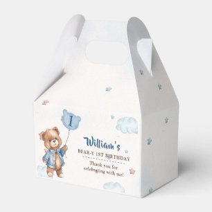 Ballotins Blue Teddy Bear Premier Ballotin de fête d'anniver