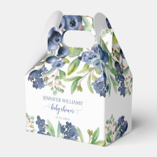 Ballotins Blueberry floral bébé garçon douche bonbons ballot