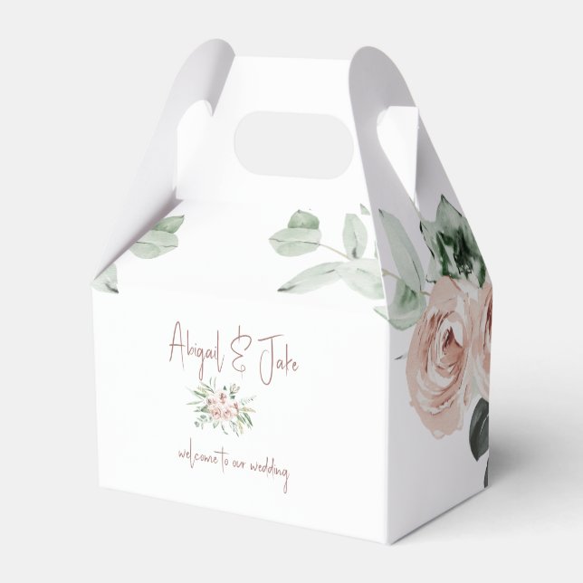 Ballotins Blush Floral Eucalyptus Mariage (Verso)