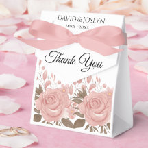 Blush personnalisé Fleurs roses 5e anniversaire de
