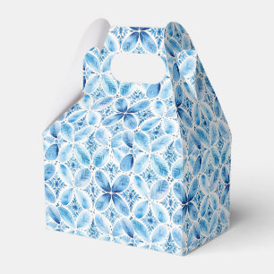 Ballotins Boho Bleu Blanc Floral Anniversaire