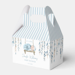 Ballotins Boho bleu clair bébé garçon douche bonbons balloti