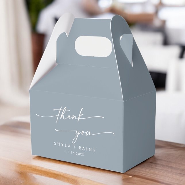 Ballotins Boho Chic Dusty Merci bleu Mariage (Créateur téléchargé)