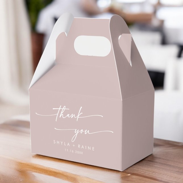 Ballotins Boho Chic Dusty Rose Merci rose Mariage (Créateur téléchargé)