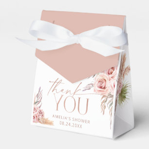 Ballotins Boho Floral Pampas Rose Merci or Ballotin