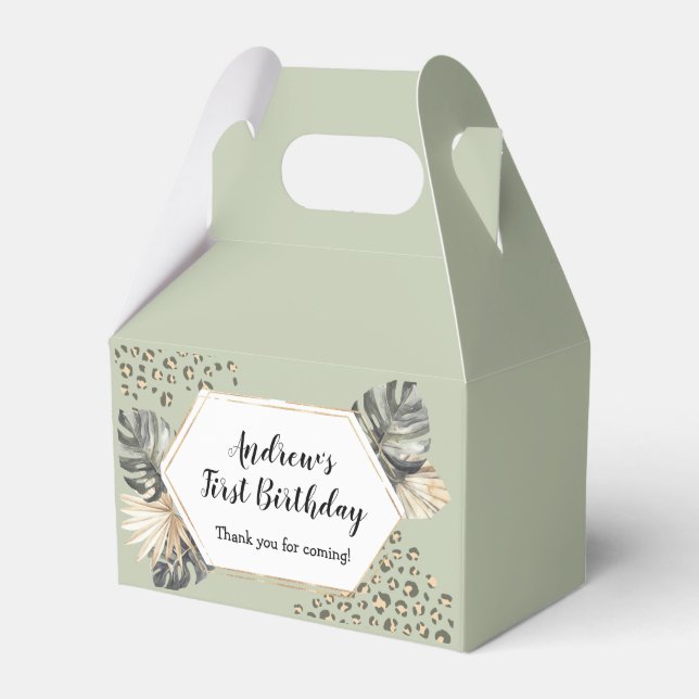 Ballotins Boho Green Sage Wild Une fête d'anniversaire (Verso)