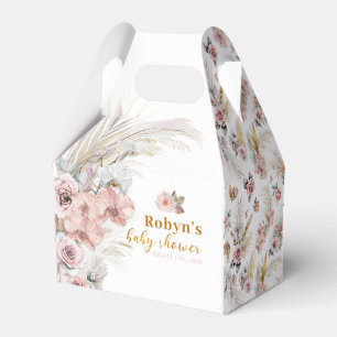 Ballotins Boho Pampas Baby shower Ballotin Floral