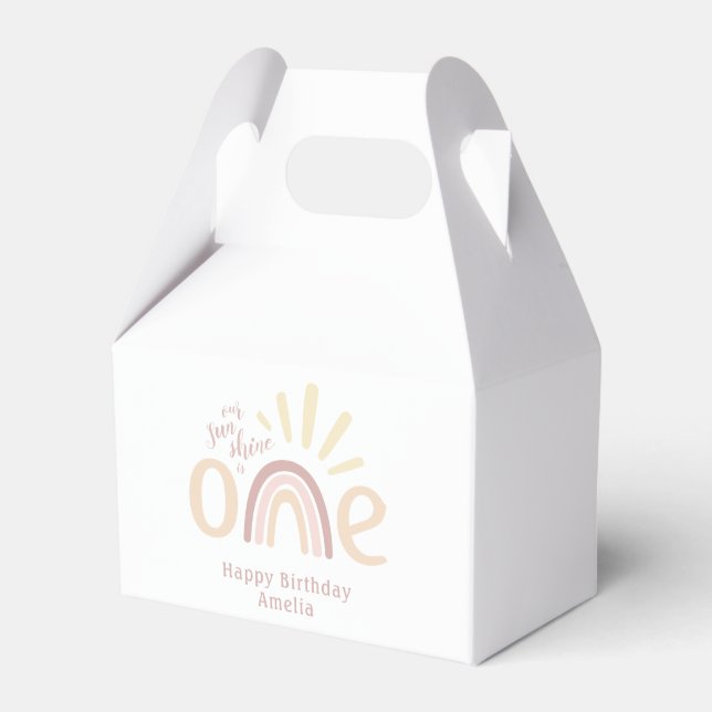 Ballotins Boho Rainbow et Sunshine 1er anniversaire (Verso)