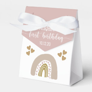 Ballotins Boho Rainbow Parties scintillant Coeur premier ann