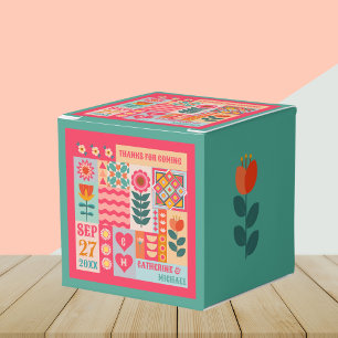 Ballotins Boho Retro Floral Bold & Bright Colorant Mariage