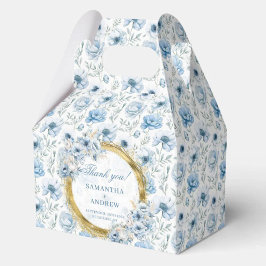 Ballotins Boho romantique Pastel Blue Gold Mariage Merci