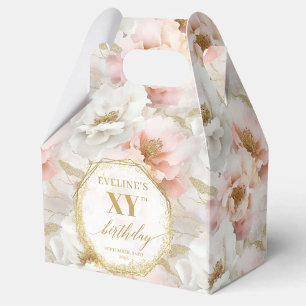 Ballotins Boho rose clair étincelant or Ballotin d'anniversa