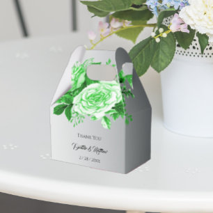Ballotins Boho Silver et Mariage Rose vert