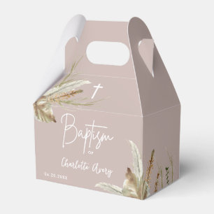 Ballotins Boho Terre tonalité pampas herbe rose rousse baptê