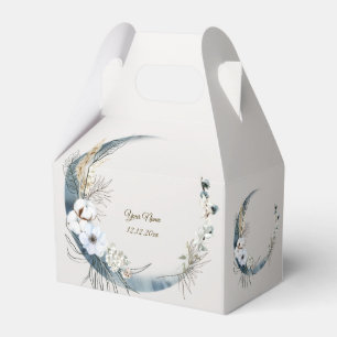 Ballotins Boho White Orchidée Fleurs Blue Moon Elegant Party
