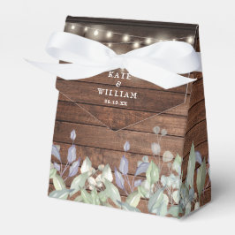 Ballotins Bois rustique Chaîne Lumières Verdure Mariage de f
