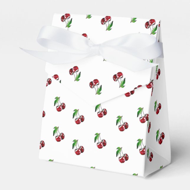 Ballotins Boîte à bonbons de cerises de style rétro (Verso)