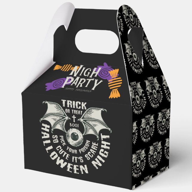 Ballotins Boîte à bonbons pour la fête de sorcière d'Hallowe (Recto)