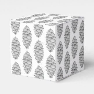 Ballotins Boîte à cadeau de cône d'épinette blanche
