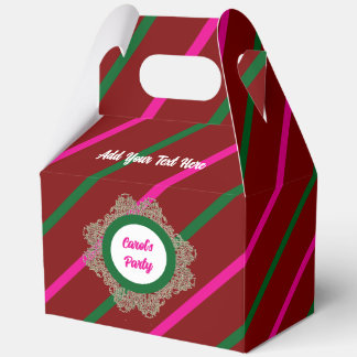 Ballotins Boîte à cadeaux 5 Bordeaux(Rose Vert) RFPMDesigns©