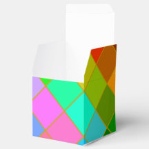 Boîte à cadeaux Carré colorée