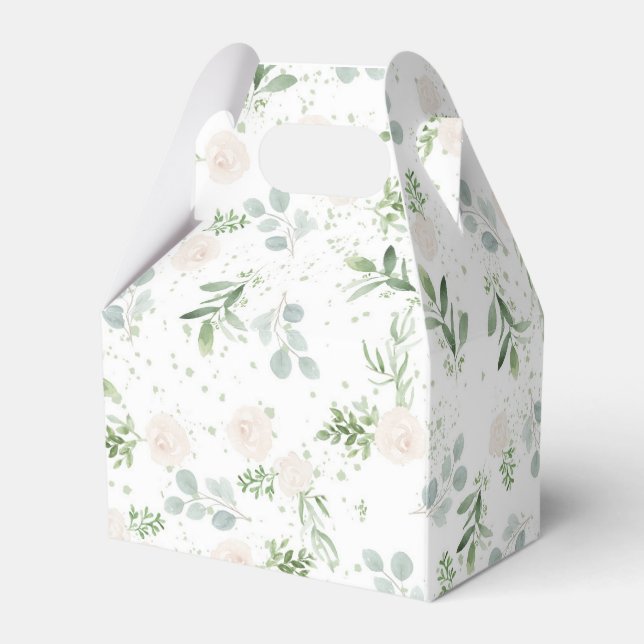 Ballotins Boîte à cadeaux de Fêtes des mariées florales (Arrière)