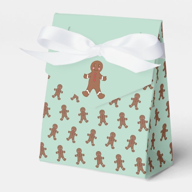 Ballotins Boîte à cadeaux en pain d'épices à la menthe (Verso)