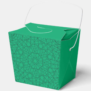 Ballotins Boîte à cadeaux géométrique émeraude et noire – Pe