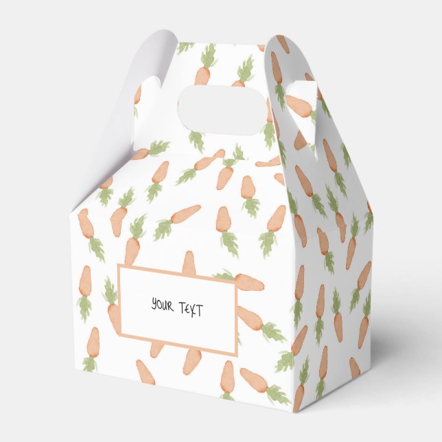 Ballotins Boîte à carottes de Pâques Faveur (Verso)