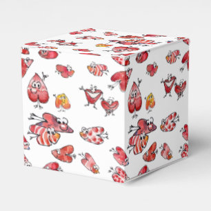 Ballotins Boîte à papier Carton Flying Love Hearts