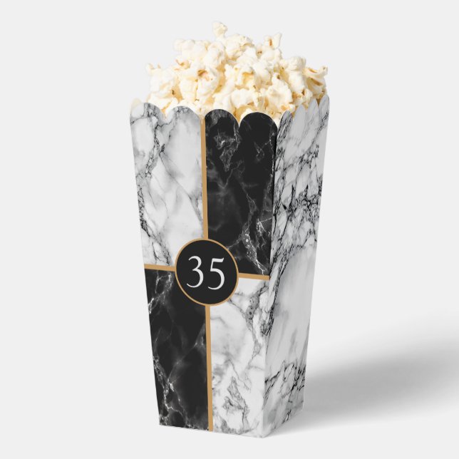 Ballotins Boîte à pop-corn d'anniversaire ou d'anniversaire  (Sauté)