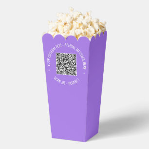 Ballotins Boîte à pop-corn pour l'analyse de code QR Texte e