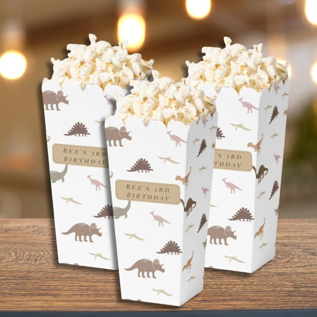 Ballotins Boîte à pop de dinosaure moderne (Modern Dinosaur Popcorn Box
)