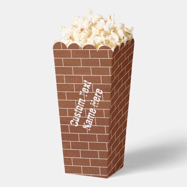 Ballotins Boîte à pop de mur de briques avec texte personnal (Sauté)