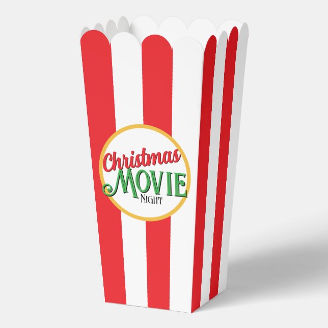 Ballotins Boîte à popcorn de la nuit de Noël (Recto)