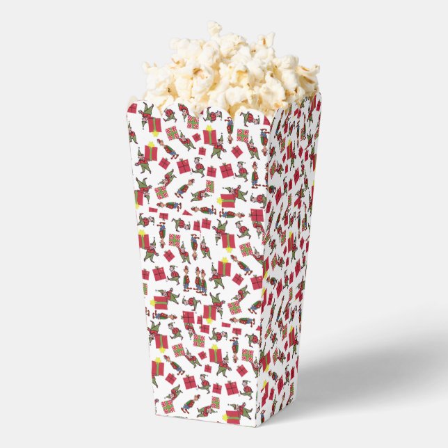 Ballotins Boîte à popcorn Elfes de Noël (Sauté)