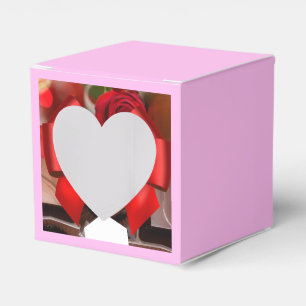 Ballotins Boîte à présentation de tissu de Valentine