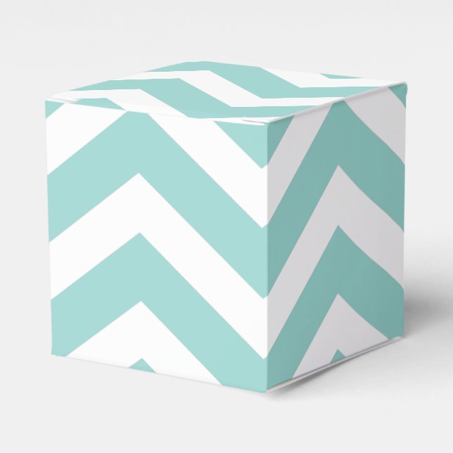 Ballotins Boîte Aqua Chevron (Verso)