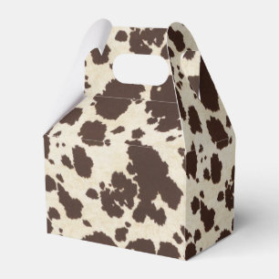 Ballotins Boîte Brown et blanche de style de pignon de